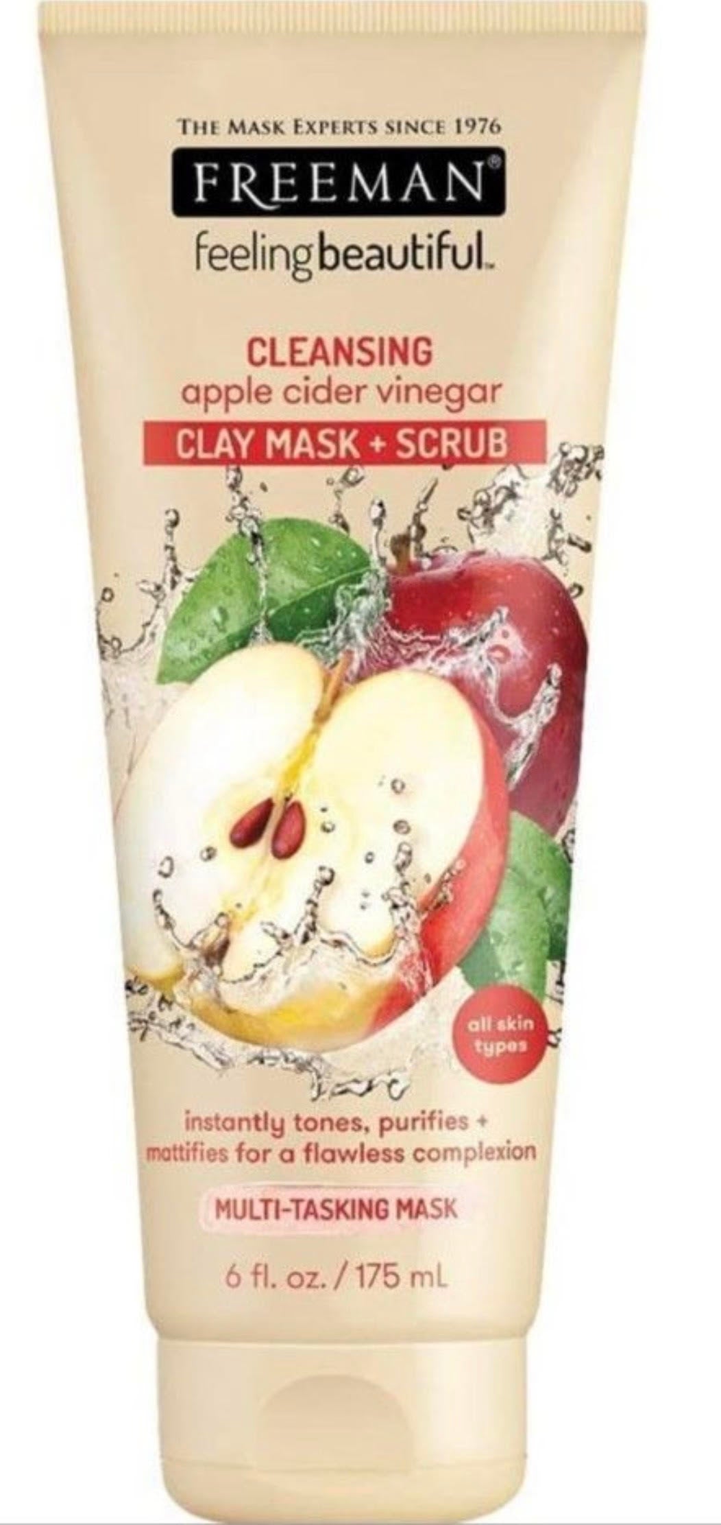 Freeman Facial Apple Cider Vinegar Clay Mask + Scrub
