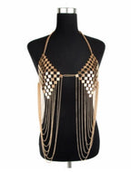 Women's Hot Metal Bra Chain Tassel Body Chain