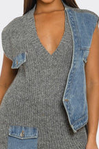 Urban Edge Knit Dress