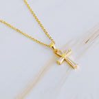 My Dear Crystal Cross Necklace