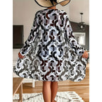 Fashionable Printed Bikini Three-Piece Set