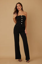 Classy Two Piece Sets With Oval Crystal Stone