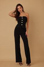 Classy Two Piece Sets With Oval Crystal Stone