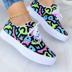 Fashion Graffiti Women Sneakers Trainers Shoes