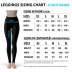 Womens Black and White Dice Leggings