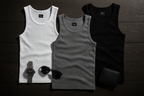 Men's 100% Cotton Ribbed Tank Tops 3-Pack