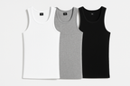 Men's 100% Cotton Ribbed Tank Tops 3-Pack