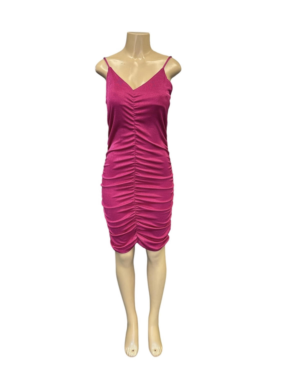 Ruched Midi Club Party Dress