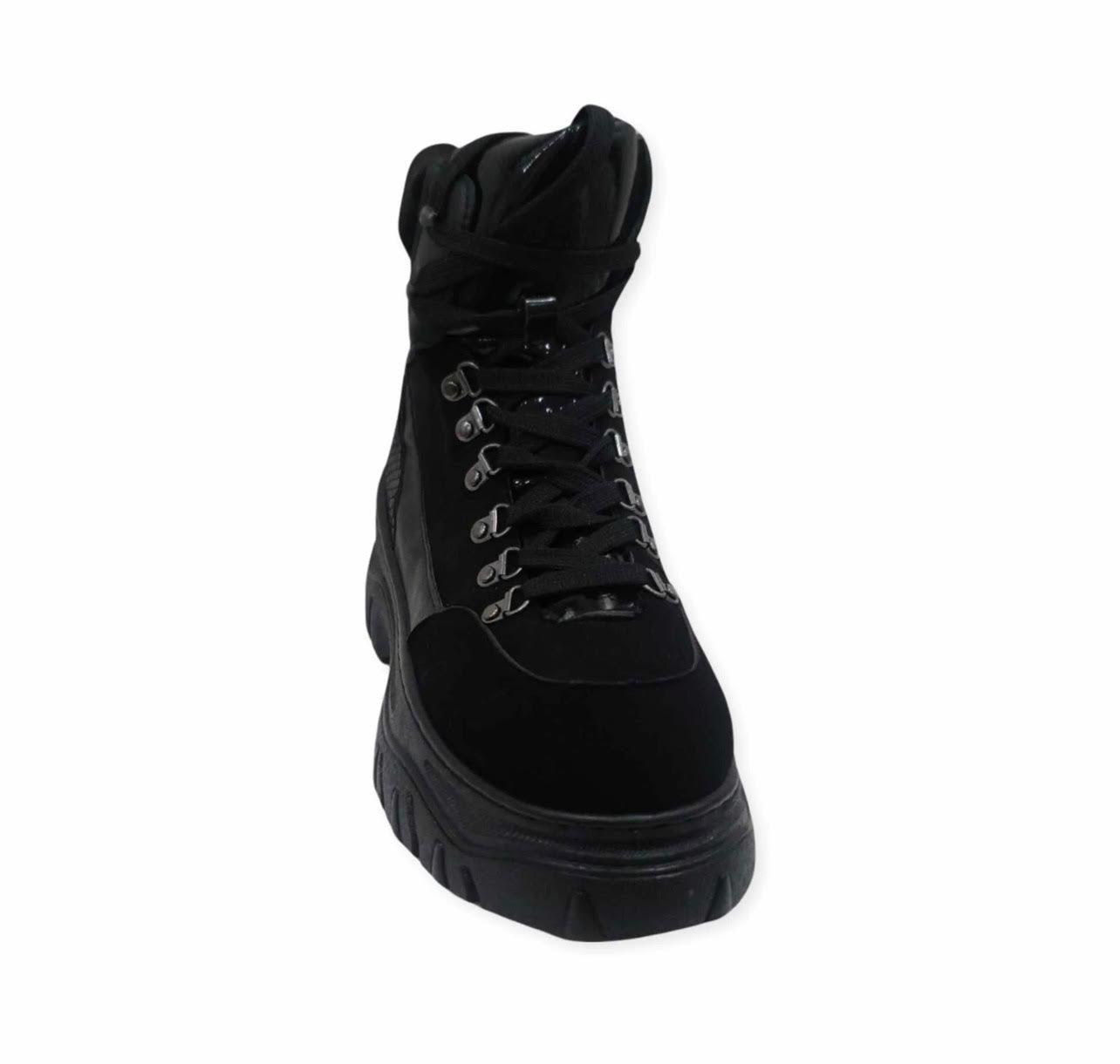 Hot Pink Platform Combat Boots