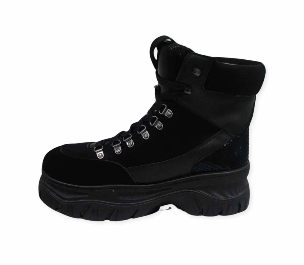 Hot Pink Platform Combat Boots