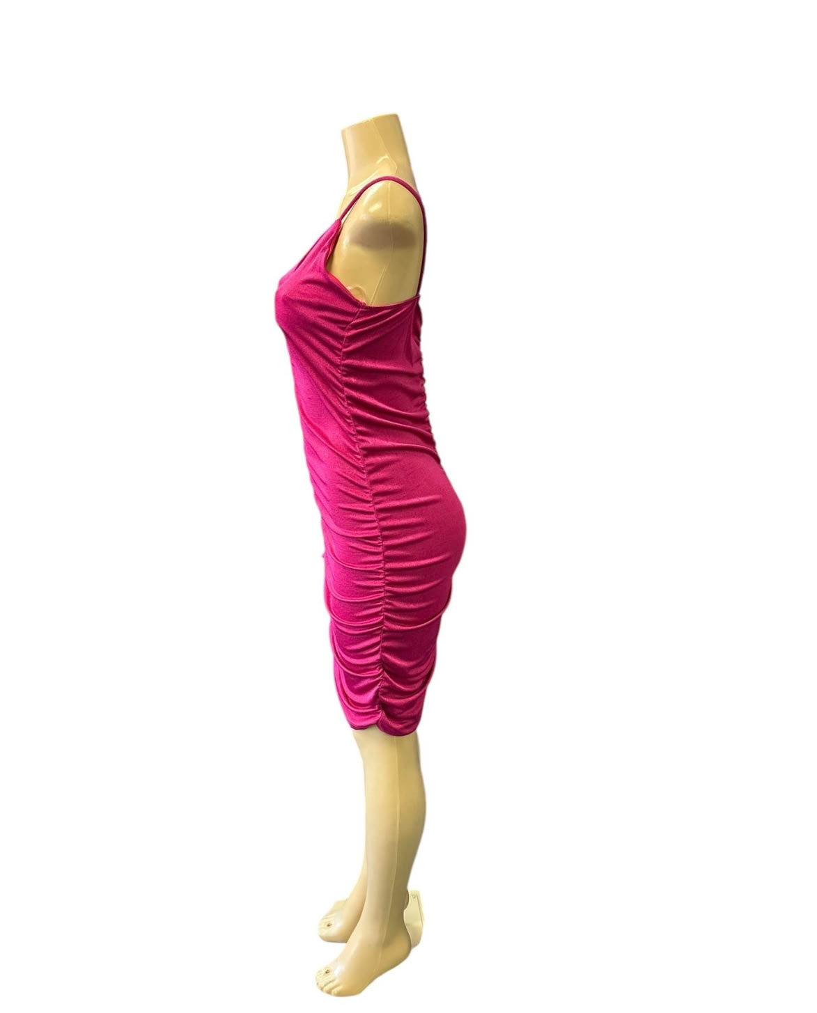 Ruched Midi Club Party Dress