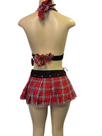 Women Halloween Sexy Lingerie Student Dress Cosplay Uniform Set Nightwear US