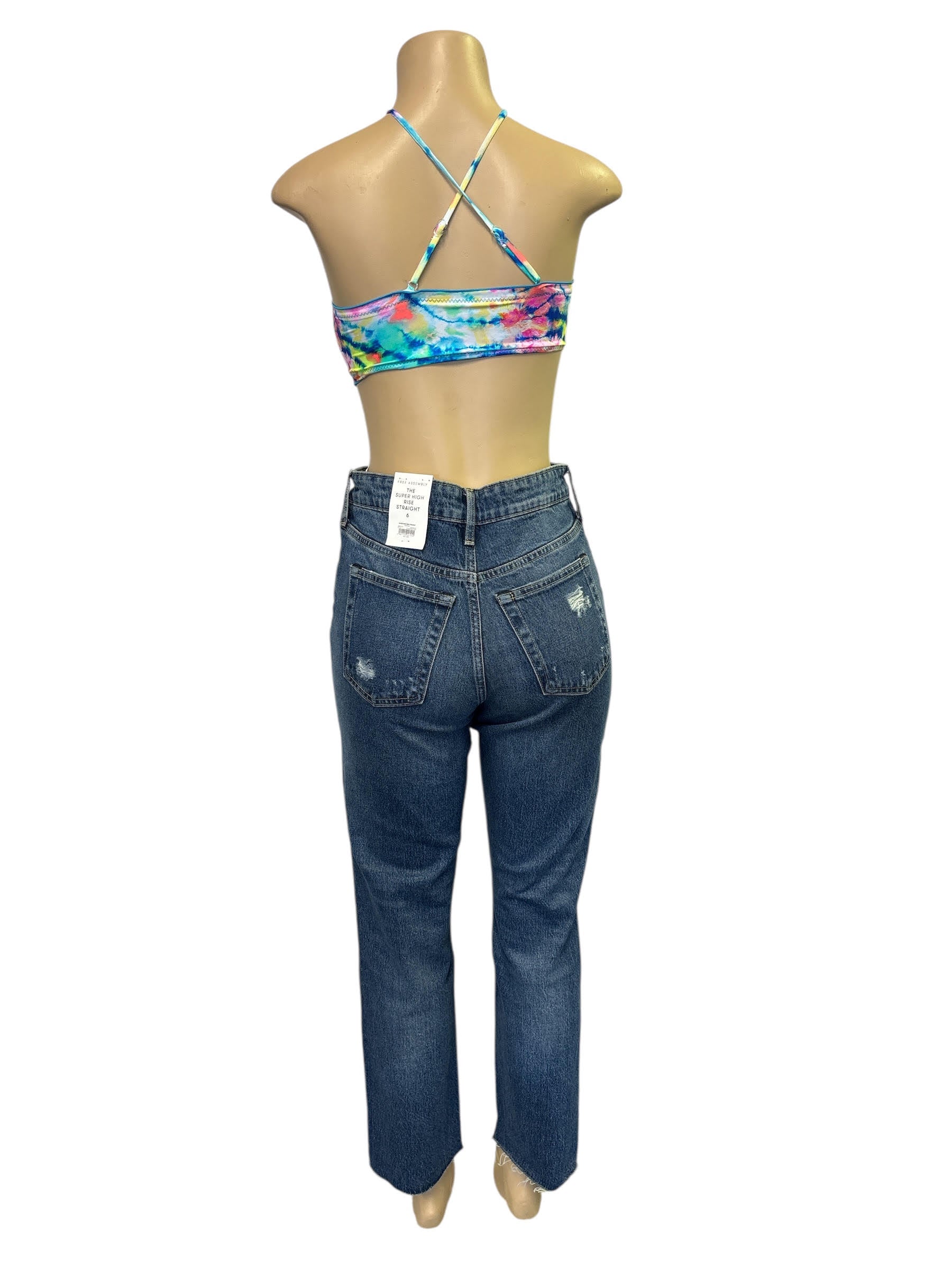 Super High-Rise Straight Jeans