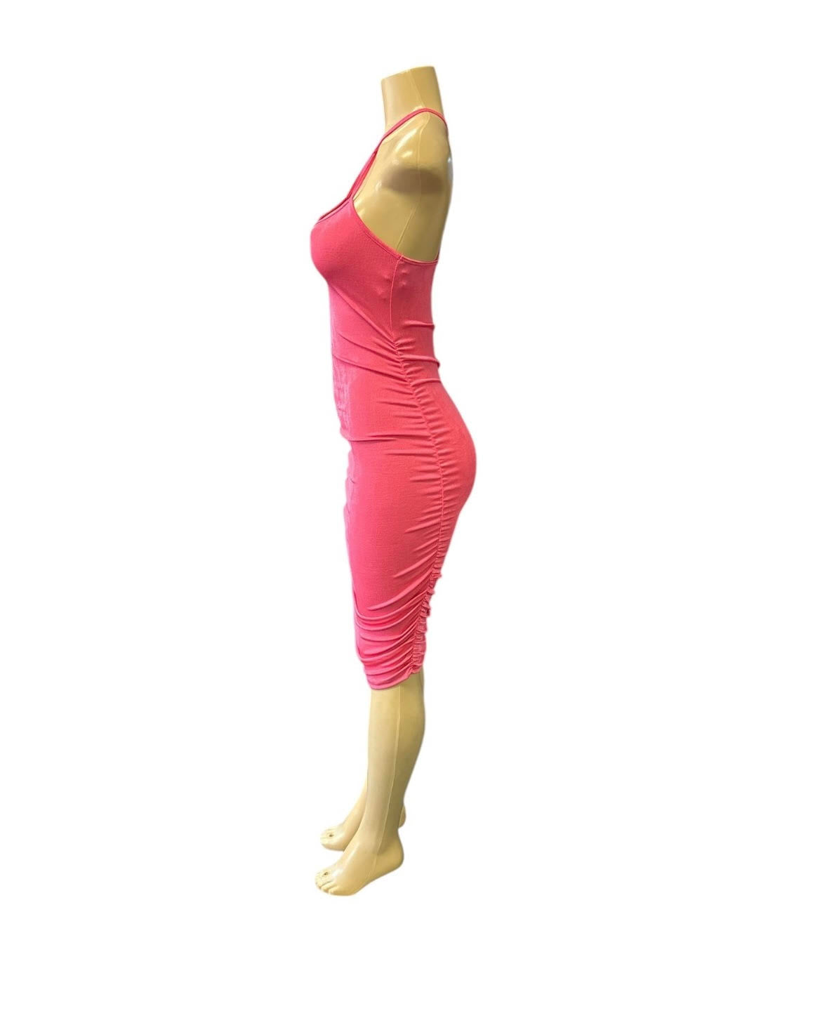 Ruched Midi Club Party Dress