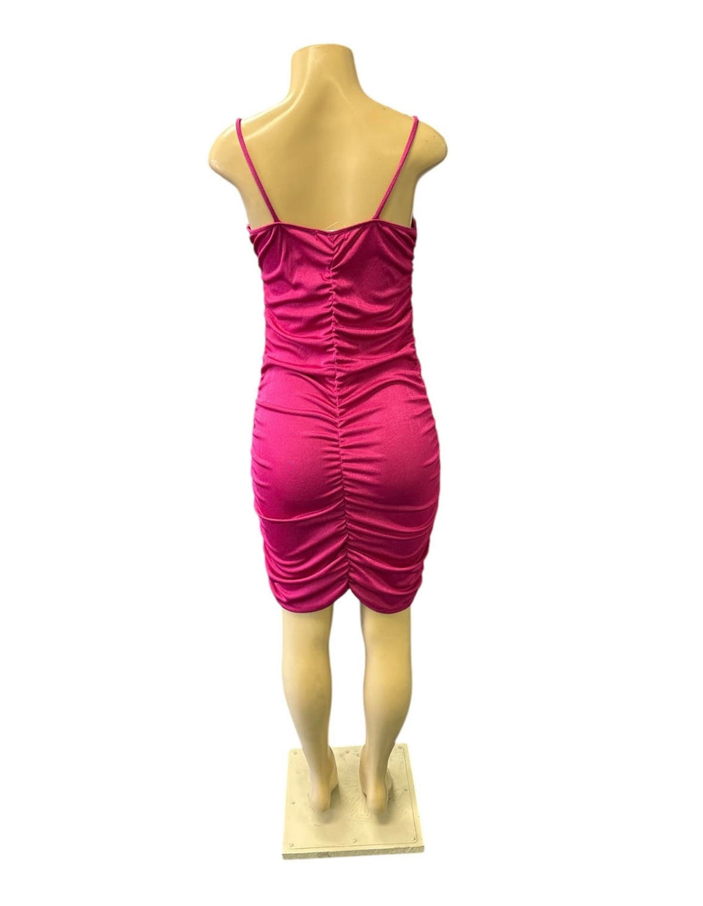 Ruched Midi Club Party Dress