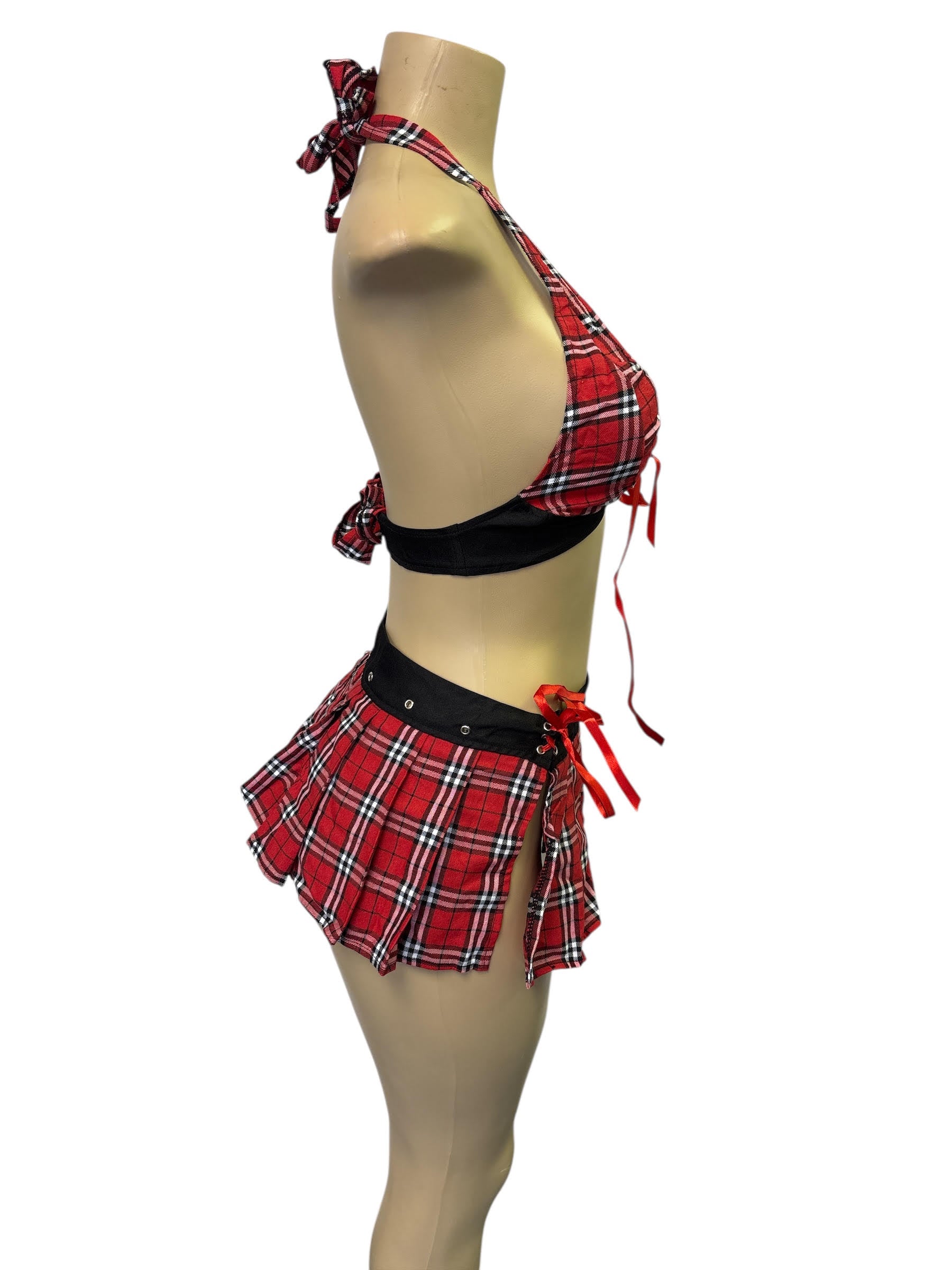Women Halloween Sexy Lingerie Student Dress Cosplay Uniform Set Nightwear US