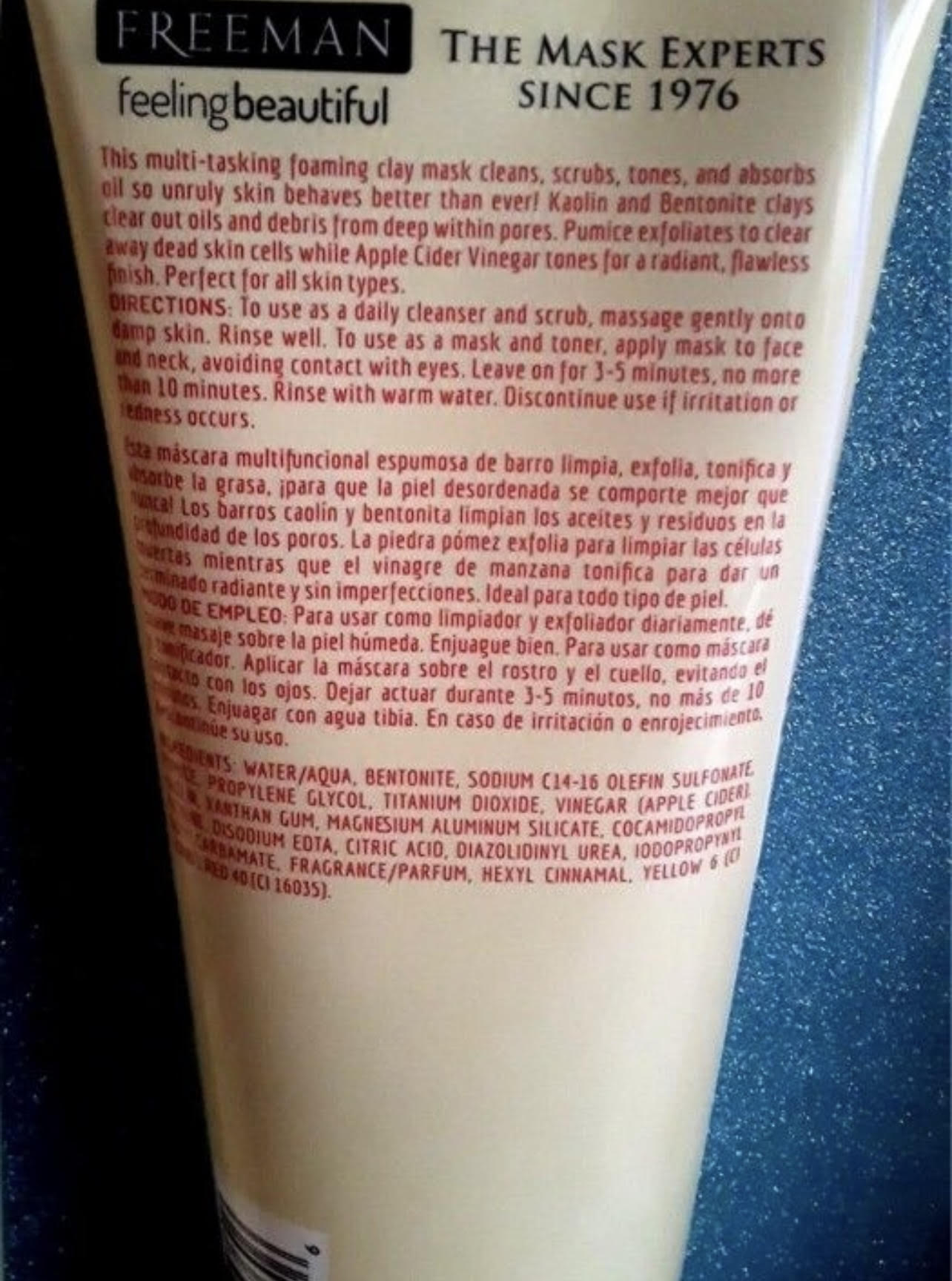 Freeman Facial Apple Cider Vinegar Clay Mask + Scrub