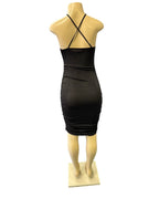 Ruched Midi Club Party Dress