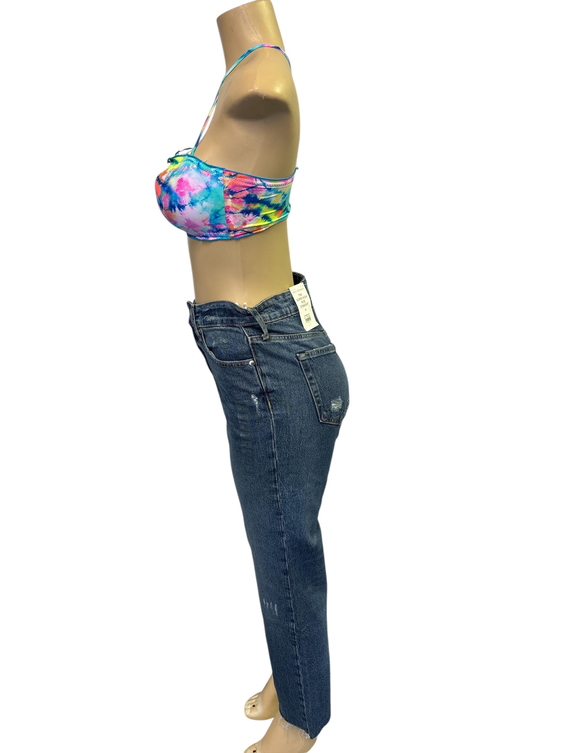 Super High-Rise Straight Jeans