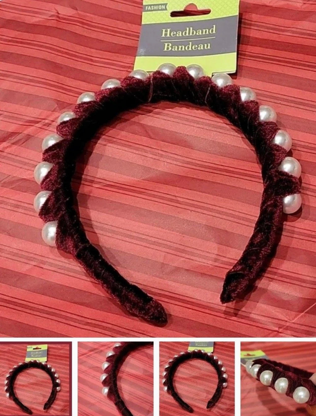 Velvet Pearl Headband