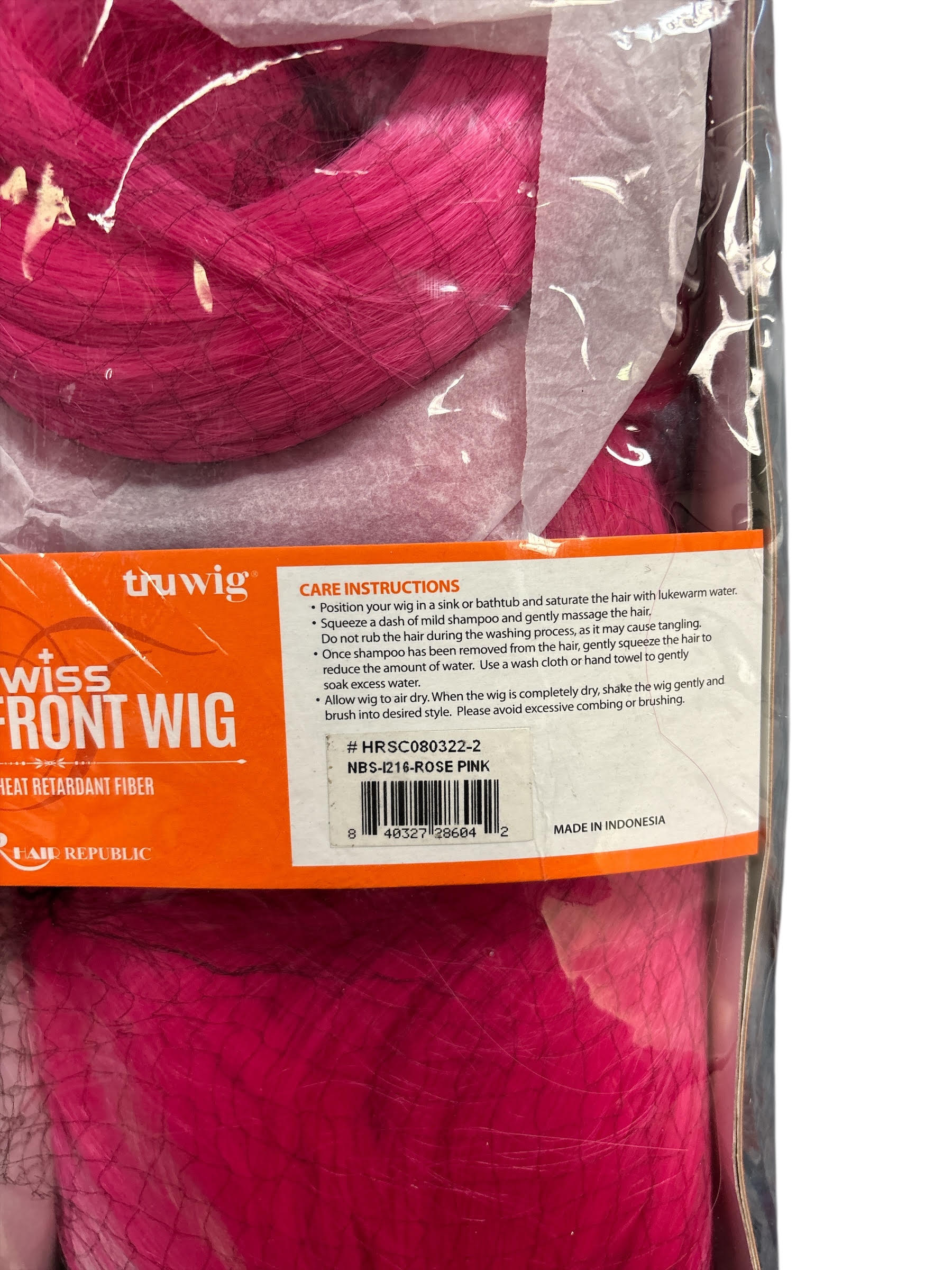 TRU WIG SWISS LACE FRONT WIG NBS-I217
