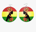 African Queen Traditional Turban Fashion Dangle Earrings