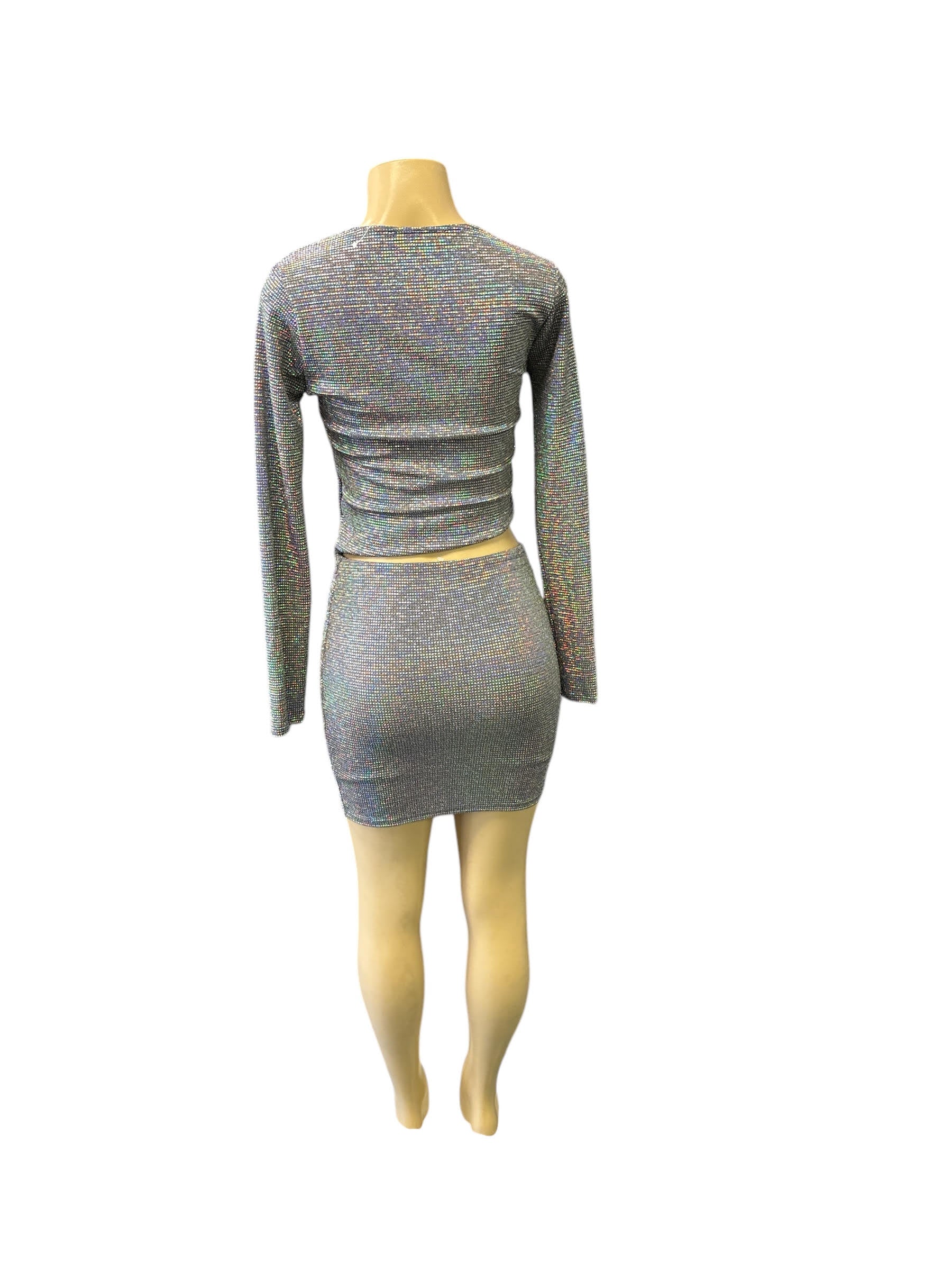 Sparkle Two-Piece Skirt Set.