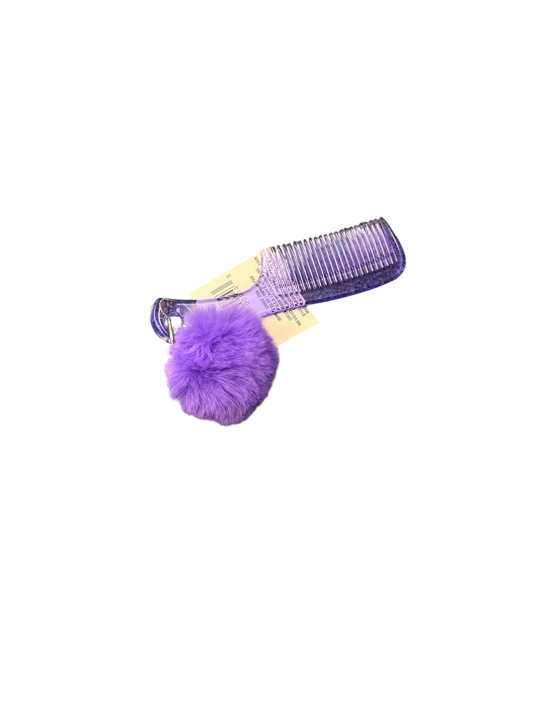 Pink Comb with Pom