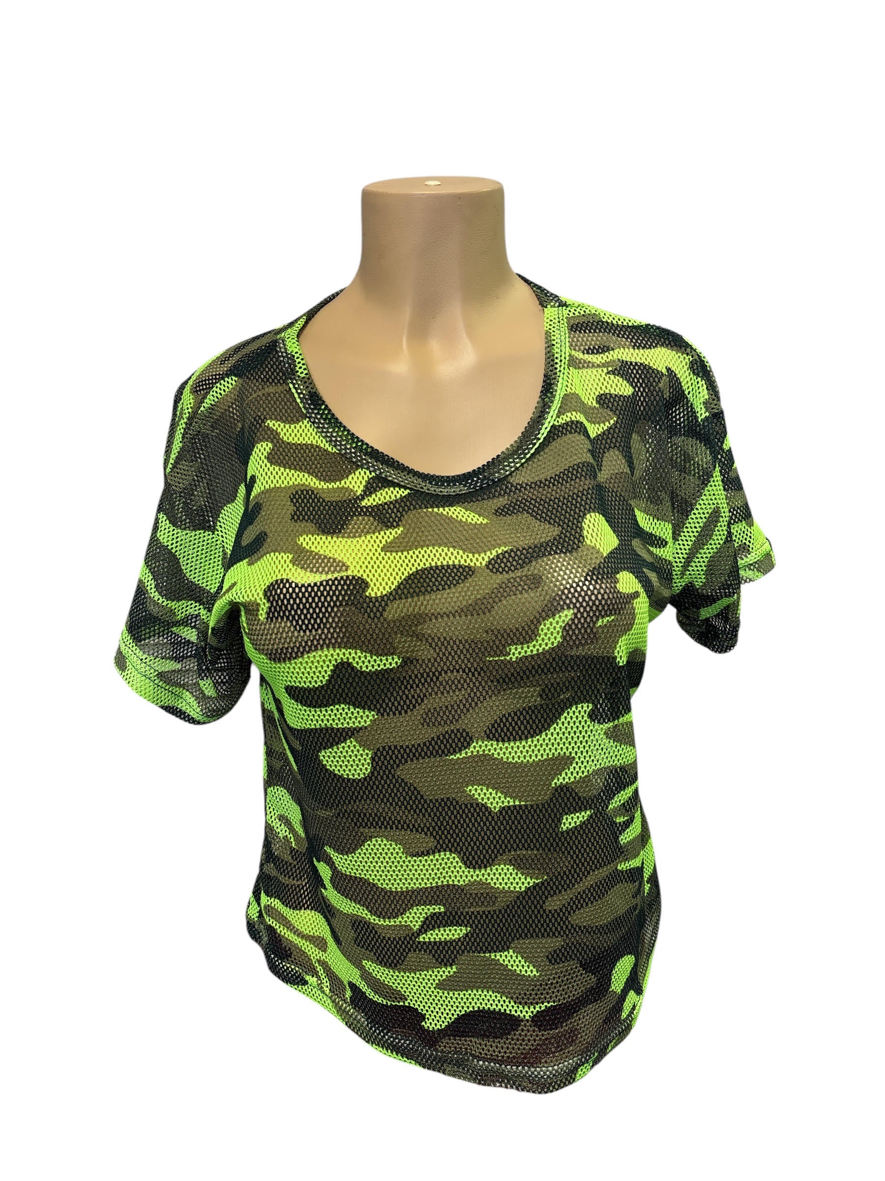Neon Camouflage Mesh T-shirt or Performance Shirt