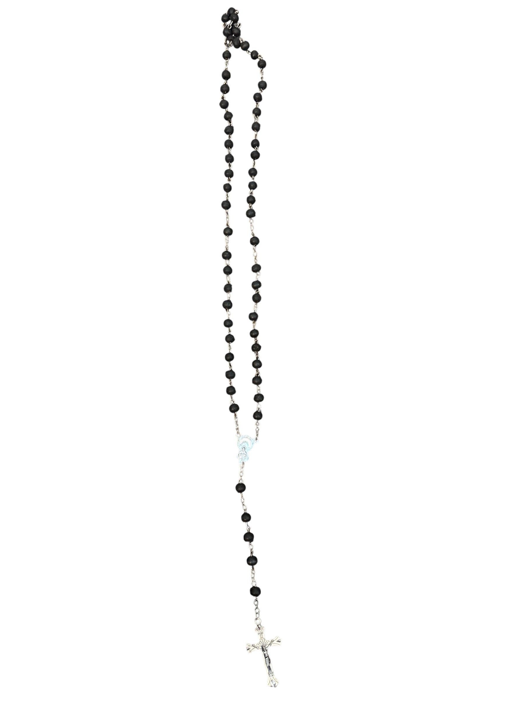 Red Rosary Beads Necklace