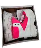 Hot Pink Platform Combat Boots
