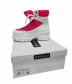 Hot Pink Platform Combat Boots