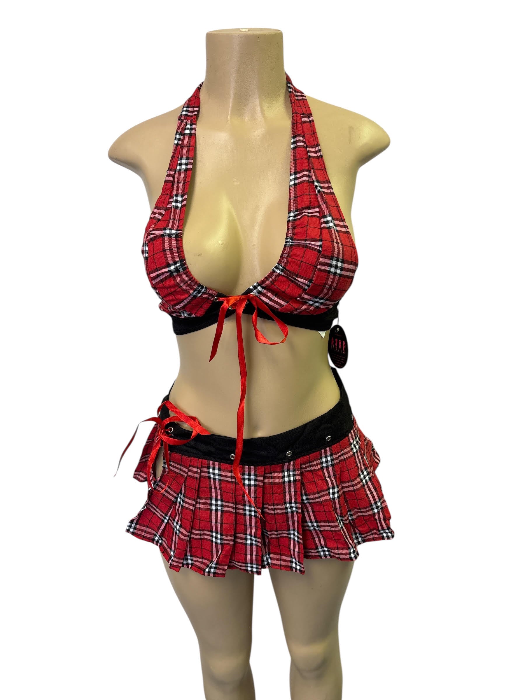 Women Halloween Sexy Lingerie Student Dress Cosplay Uniform Set Nightwear US